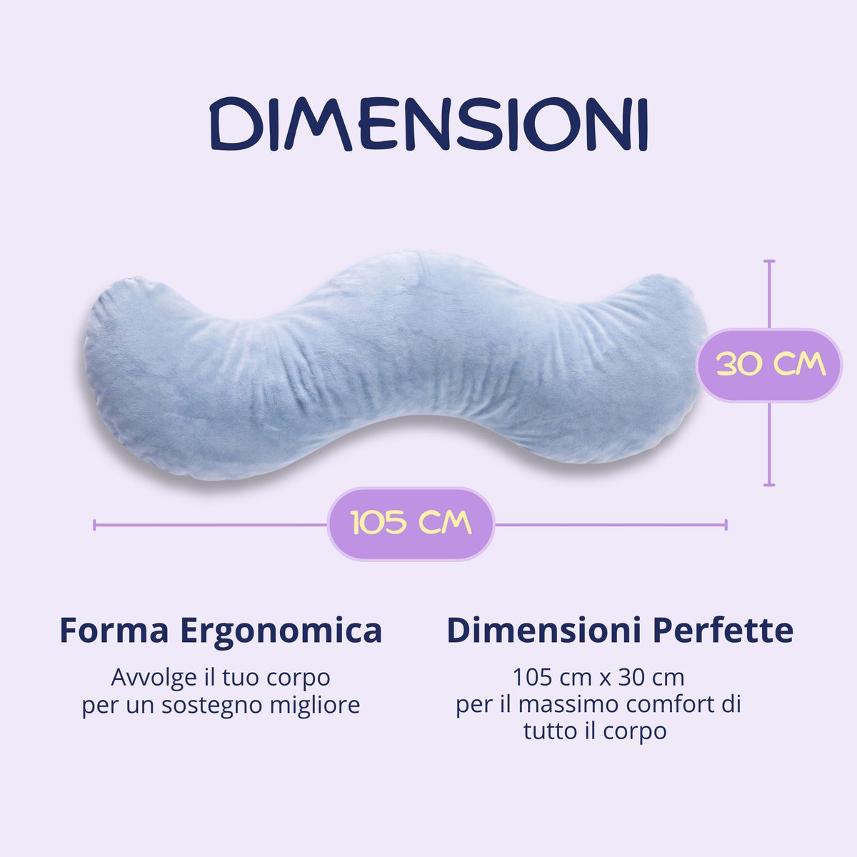 Cuscino per dormire su un fianco
